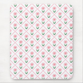 Mousepad Preppy floral trellis grandmillenial