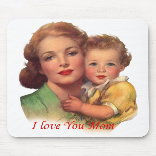 Mousepad Presente Adorável para o Dia de as mães (Frente)