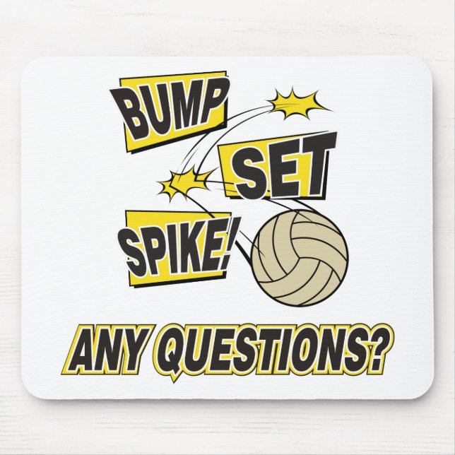 Mousepad Presente ajustado do voleibol do ponto da colisão (Frente)