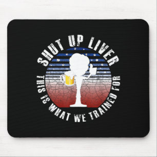 Mousepad Presente Americano Engraçado Dia Equipe de Bebida