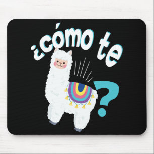 Mousepad Presente bonito da alpaca engraçada espanhola do