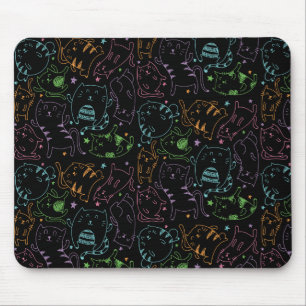 Mousepad Presente colorido do teste padrão dos desenhos