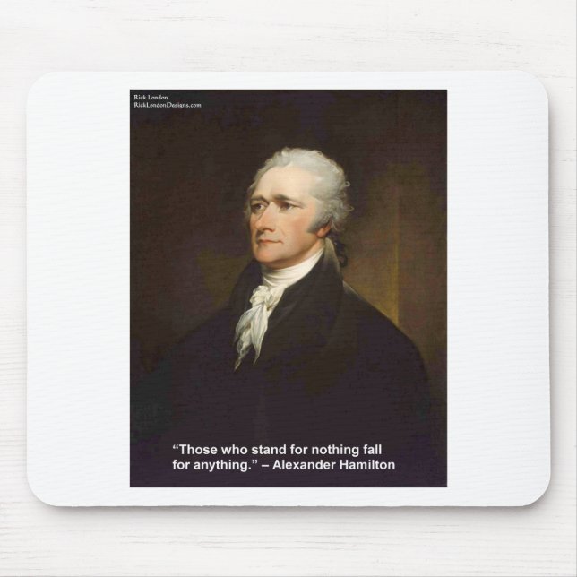 Mousepad Presente com Citação Hamilton Se Apaixona por Qual (Frente)