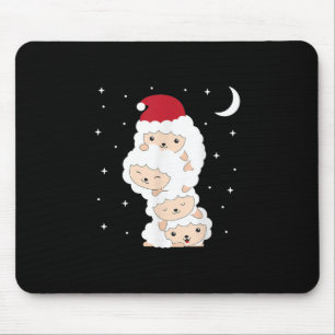 Mousepad Presente da Fazenda de Carneiros de Natal Santa Cl