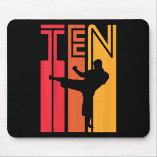 Mousepad Presente de 10º aniversário infantil Karatê Taekwo