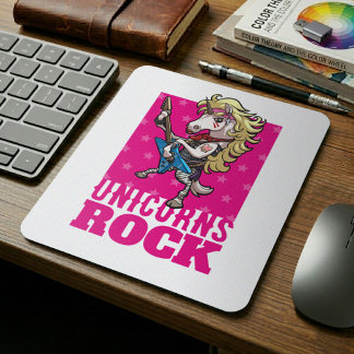 Mousepad Presente de Amante de Unicórnio Festa Animal Glam