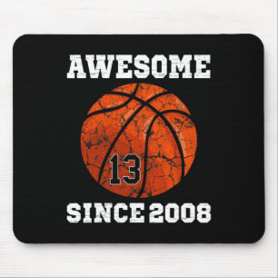 Mousepad Presente de aniversário de 13 anos para amante de