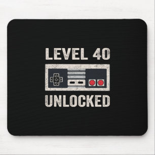 Mousepad Presente de Aniversário de 40 anos para Jogador de