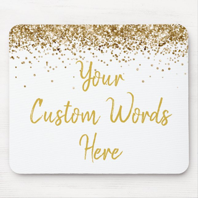 Mousepad Presente de aniversário de novo colega Dourado bra (Frente)