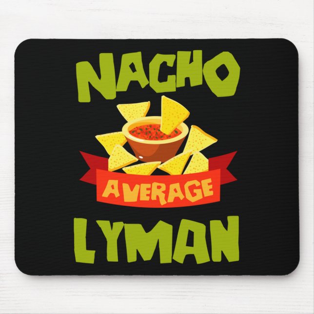 Mousepad Presente de aniversário engraçado nome nacho avera (Frente)