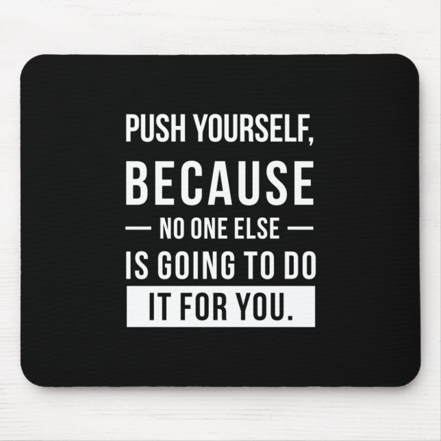 Mousepad Presente de aniversário se empurre (Frente)