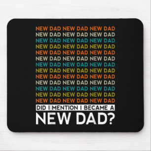Mousepad Presente de Anúncio de Bebê Citação Engraçada para