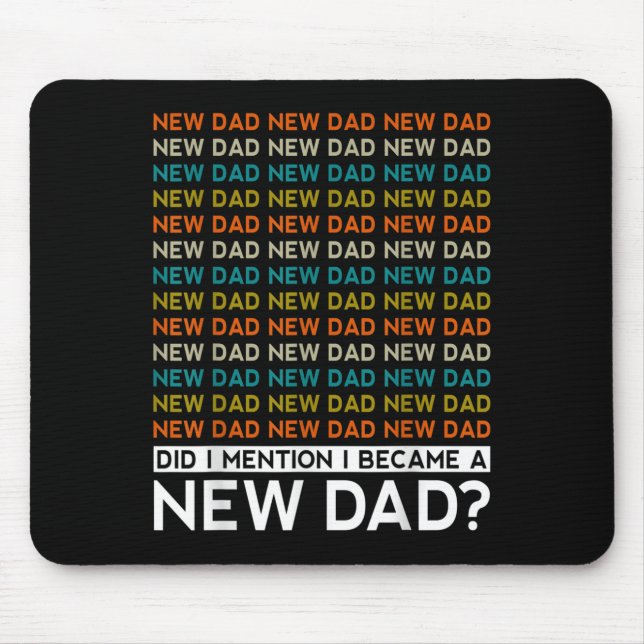 Mousepad Presente de Anúncio de Bebê Citação Engraçada para (Frente)