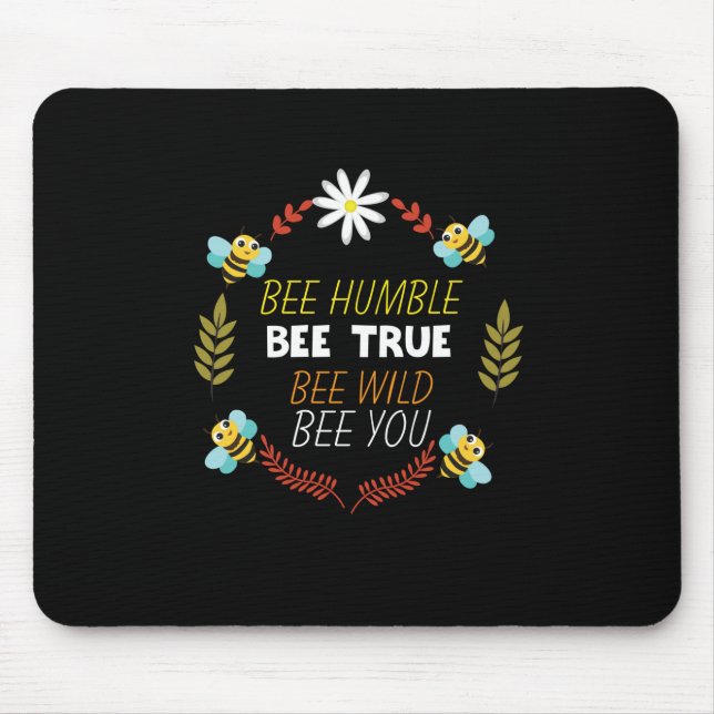 Mousepad Presente de apicultor | Bee Humble Bee True (Frente)