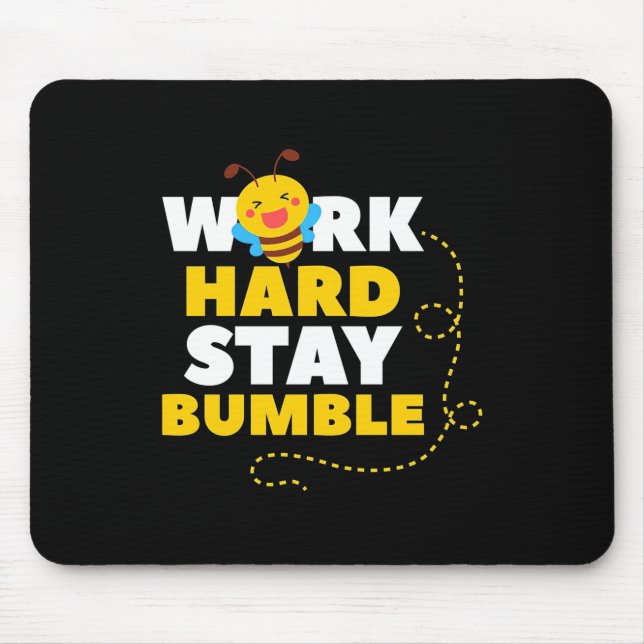 Mousepad Presente de apicultor | Duro De Abelha Permaneça N (Frente)