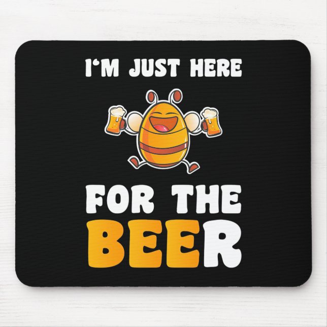 Mousepad Presente de Apicultor | Estou Aqui Apenas Para as  (Frente)