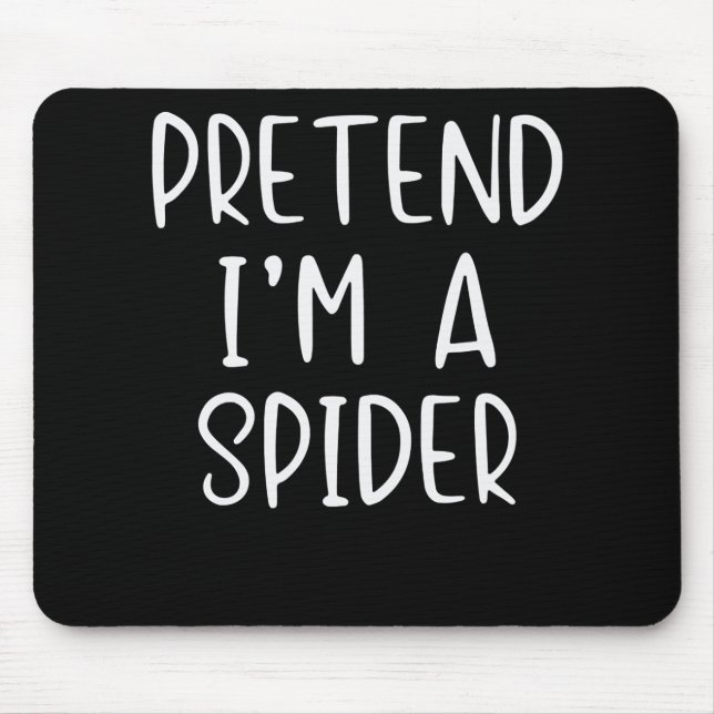 Mousepad Presente de aranha |Finja a preguiça do fantasma d (Frente)