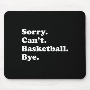 Mousepad Presente de basquete divertido para homens, menina