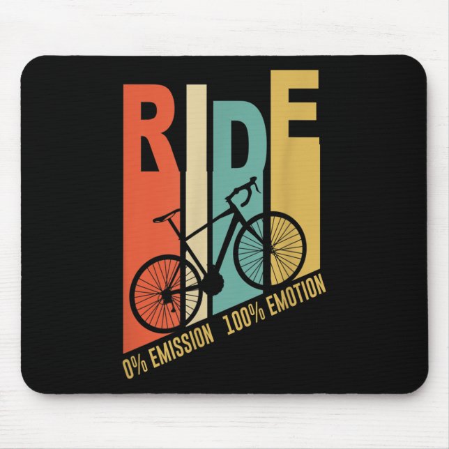 Mousepad Presente de bicicleta de ciclista engraçado Proteç (Frente)