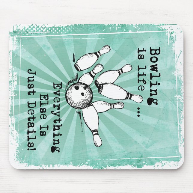 Mousepad Presente De boliche, Presente De Jogador De Bolich (Frente)