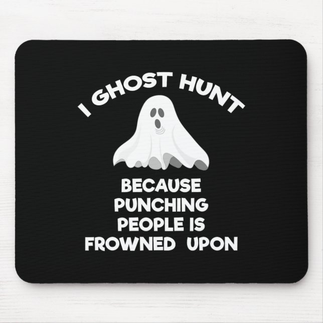 Mousepad Presente de Caça a Fantasmas Piada de Caçador de F (Frente)