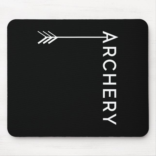 Mousepad Presente De Camisa De Caça Com Arco E Seta (Frente)