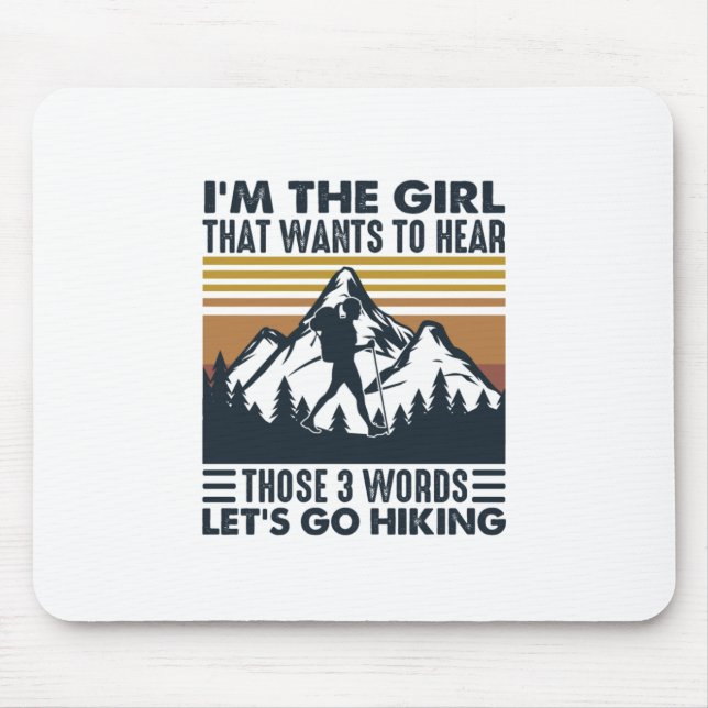 Mousepad Presente de Camper | Eu Sou A Garota Que Vai Camin (Frente)