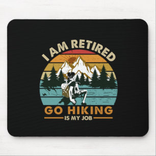 Mousepad Presente de Camper Ir Caminhar É O Meu Emprego A