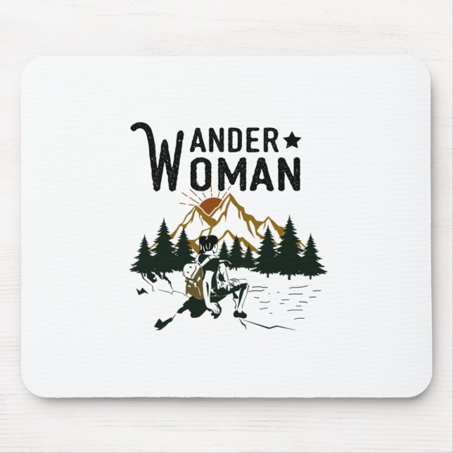Mousepad Presente de Camper | Wander Woman Birthday (Frente)