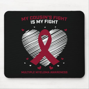 Mousepad Presente de Câncer de Sangue Burgundy Primo Mielom