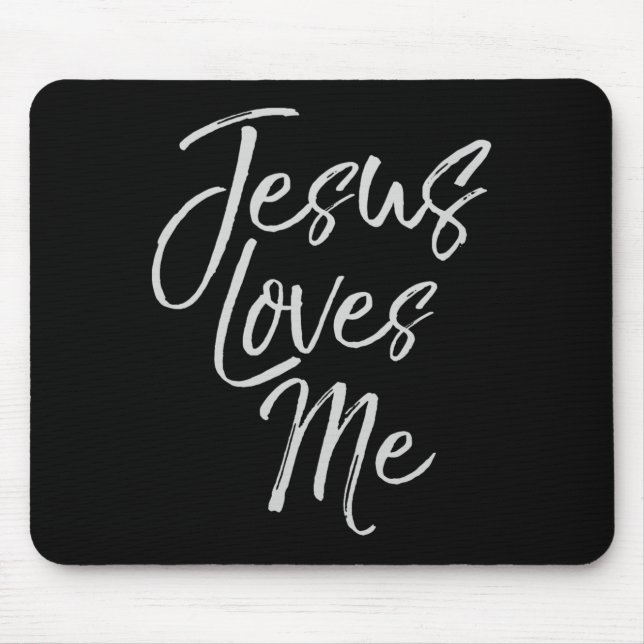 Mousepad Presente de Citação de Amor Cristão para Novos Cre (Frente)