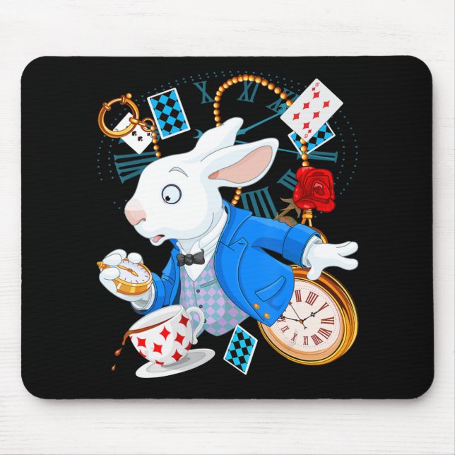 Mousepad Presente de coelho| Alice No País Das Maravilhas — (Frente)