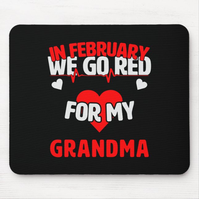Mousepad Presente De Consciência Da Doença Ficamos Vermelho (Frente)