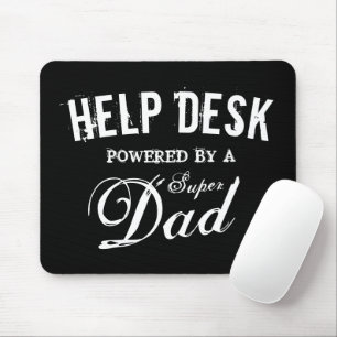Mousepad Presente de Dia de os pais de assistência de supe