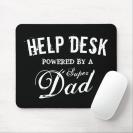 Mousepad Presente de Dia de os pais de assistência de super