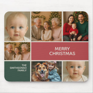 Mousepad presente de elegância para colagem de fotos feliz
