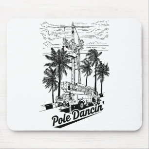 Mousepad Presente de Eletricista Lineman Le Dancin para Hom