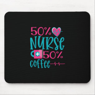 Mousepad Presente de Enfermeira   50 Enfermeira 50 Café