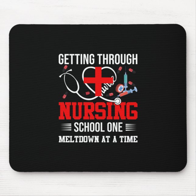 Mousepad Presente de Enfermeira | Atravessar A Primeira Esc (Frente)