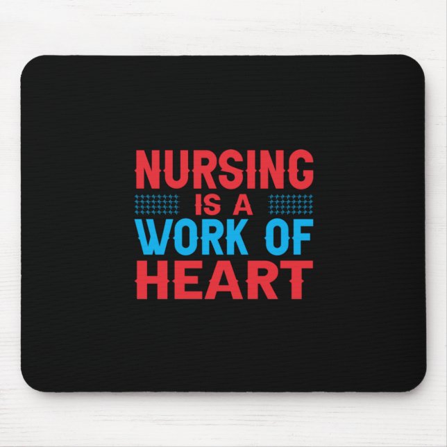 Mousepad Presente de Enfermeira | Enfermagem É Uma Obra De  (Frente)