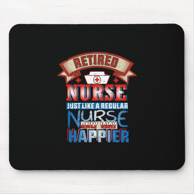 Mousepad Presente de Enfermeira | Enfermeira Aposentada Tal (Frente)