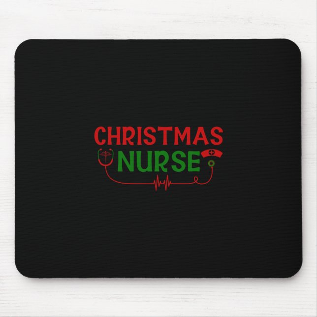 Mousepad Presente de Enfermeira | Enfermeira de Natal (Frente)
