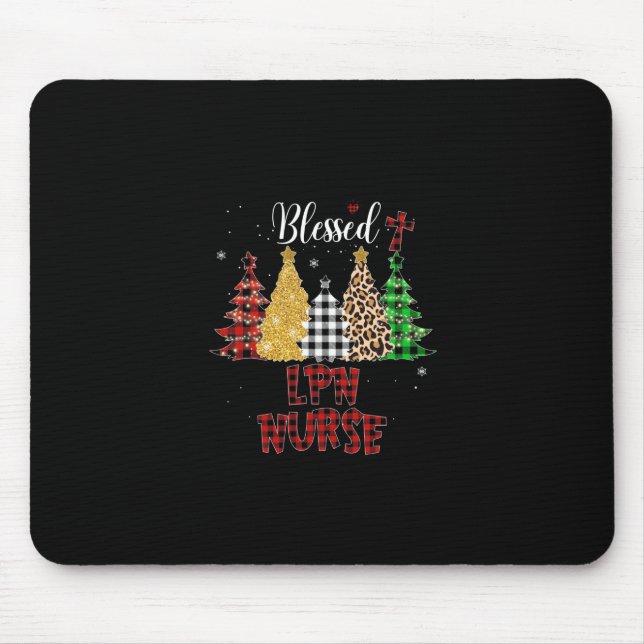 Mousepad Presente de Enfermeira | Enfermeiro LPN abençoado (Frente)