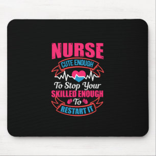 Mousepad Presente de Enfermeira Enfermeiro Suficiente Par