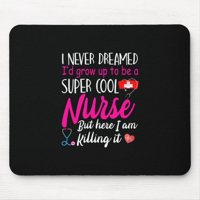 Mousepad Presente de Enfermeira | Enfermeiro super Legal (Frente)