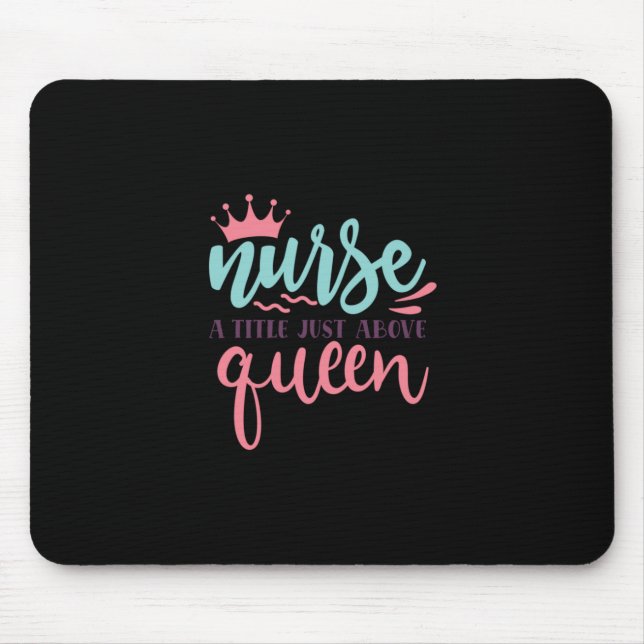 Mousepad Presente de Enfermeira | Enfermeiro Título Acima D (Frente)