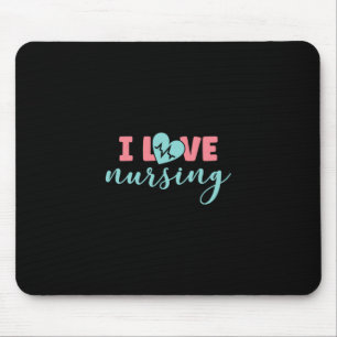 Mousepad Presente de Enfermeira Eu Adoro Enfermagem