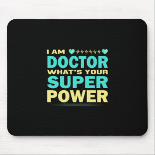 Mousepad Presente de Enfermeira   Eu sou o Doutor Qual_o Se