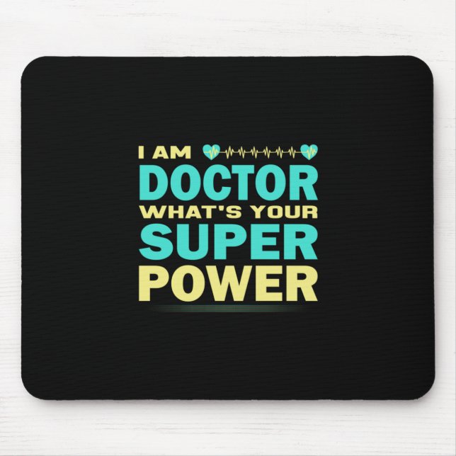 Mousepad Presente de Enfermeira | Eu sou o Doutor Qual_o Se (Frente)