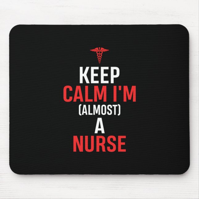 Mousepad Presente de Enfermeira | Fique Calmo, Sou Enfermei (Frente)